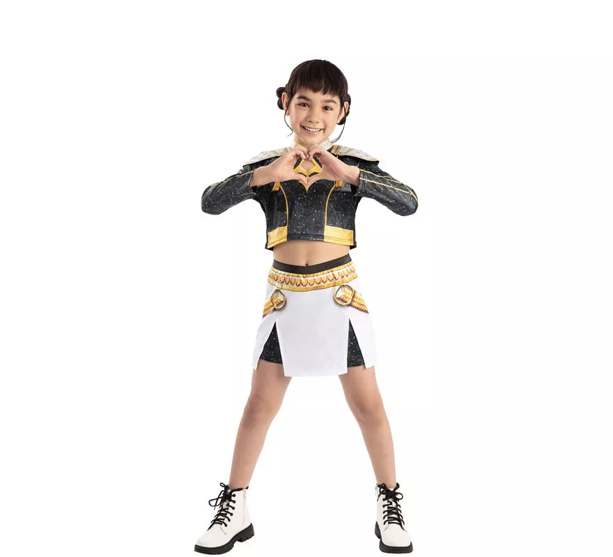 Translation missing: es.Disfraz de Guerrera K-Pop Zoey Golden para niña