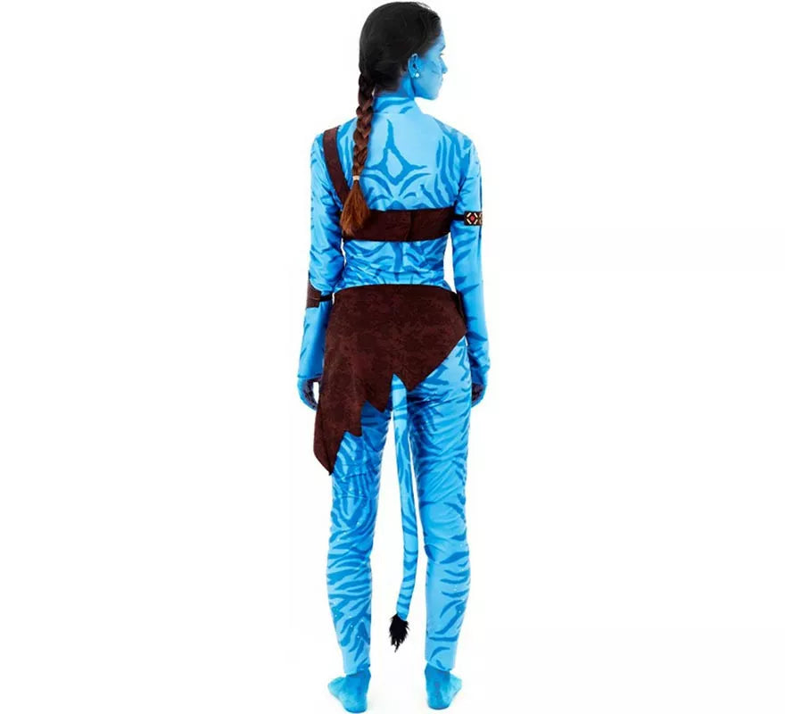 Translation missing: es.Disfraz de Guerrera Tribal azul para mujer
