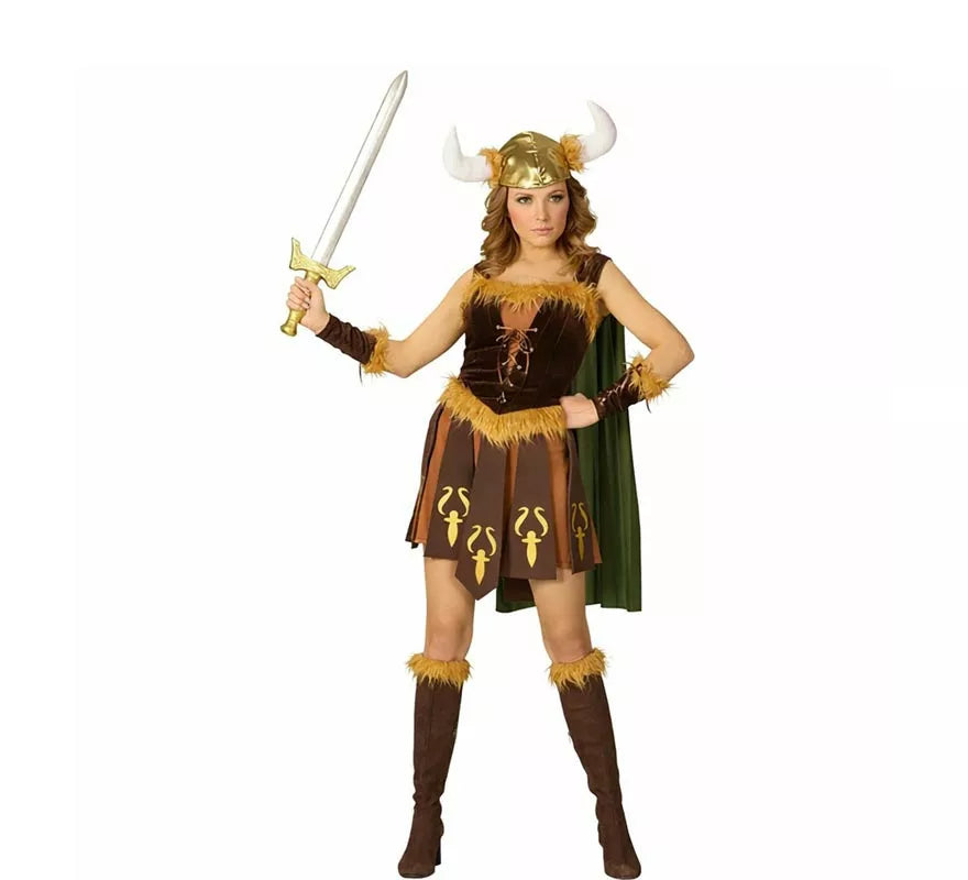 Translation missing: es.Disfraz de Guerrera Vikinga para mujer