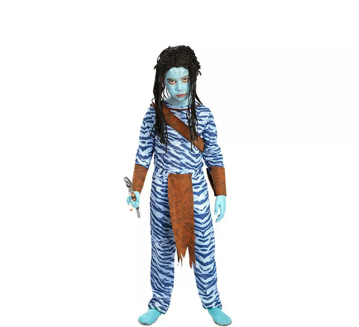 Disfraz de Guerrero azul para niño