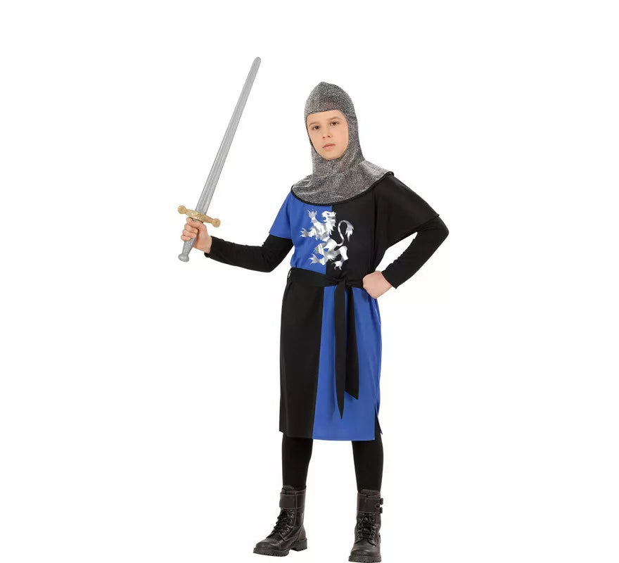 Translation missing: es.Disfraz de Guerrero Medieval Azul para niño