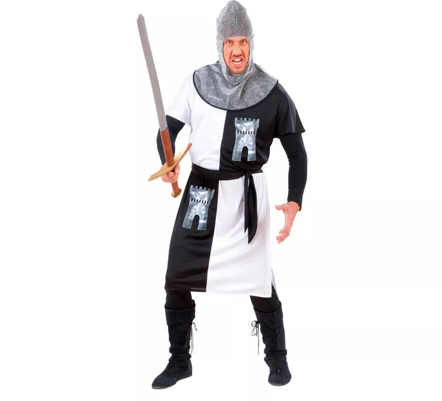 Disfraz de Guerrero Medieval Blanco para hombre