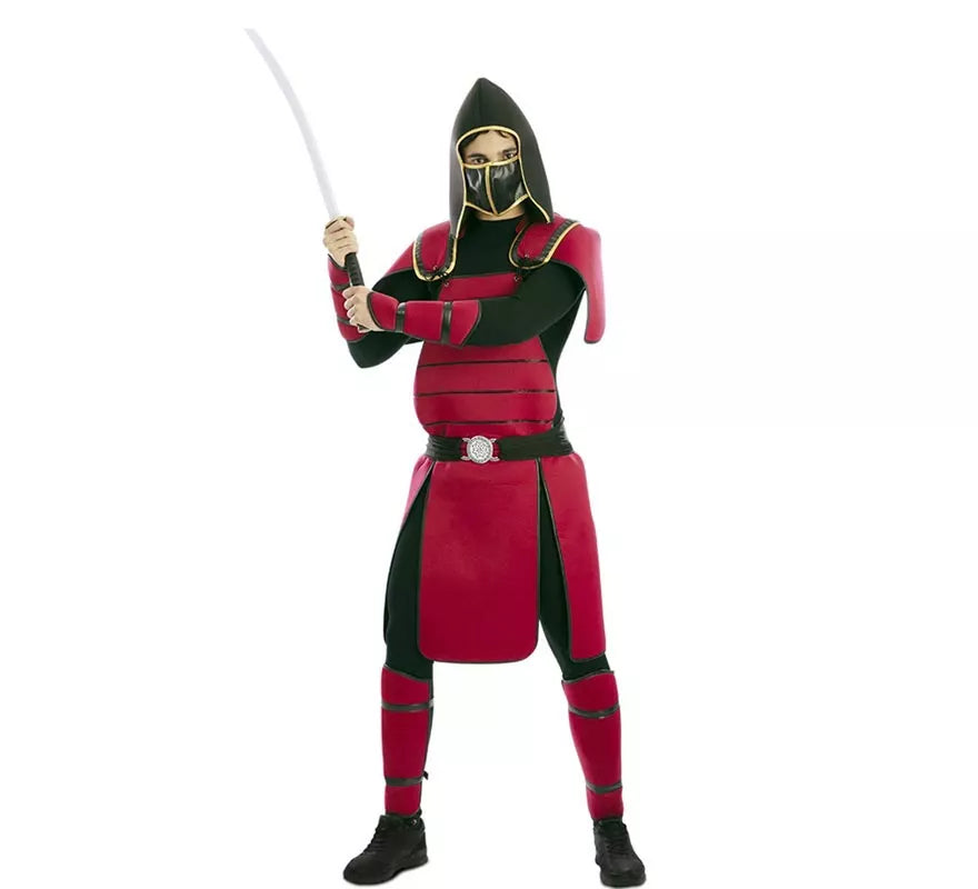 Translation missing: es.Disfraz de Guerro Samurái rojo para hombre