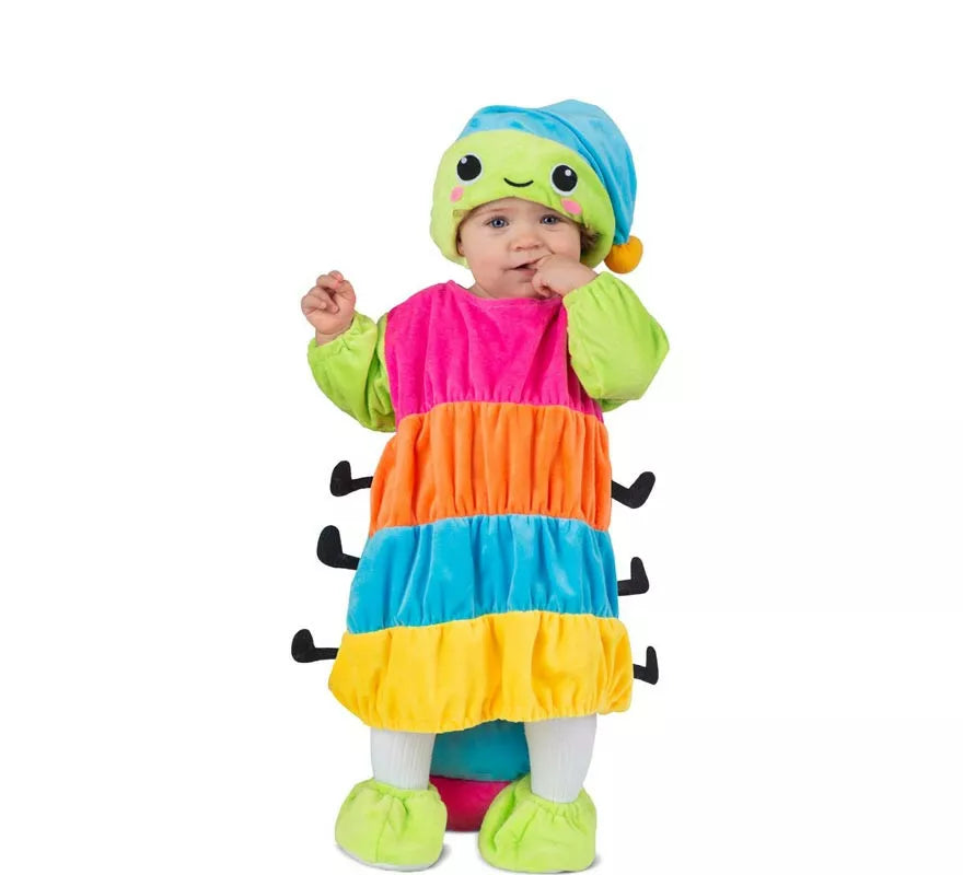 Translation missing: es.Disfraz de Gusanito con gorro luminoso para bebé y niños