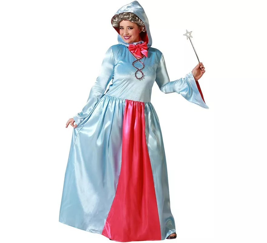 Translation missing: es.Disfraz de Hada Madrina azul para mujer