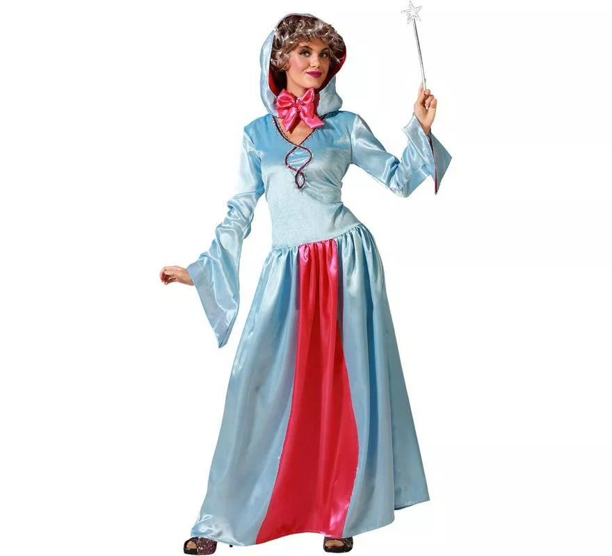 Translation missing: es.Disfraz de Hada Madrina azul para mujer