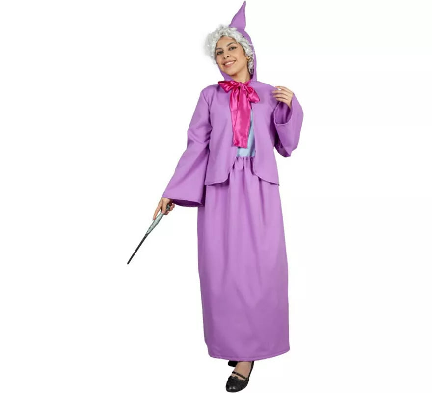 Translation missing: es.Disfraz de Hada Madrina lila de Cenicienta para mujer
