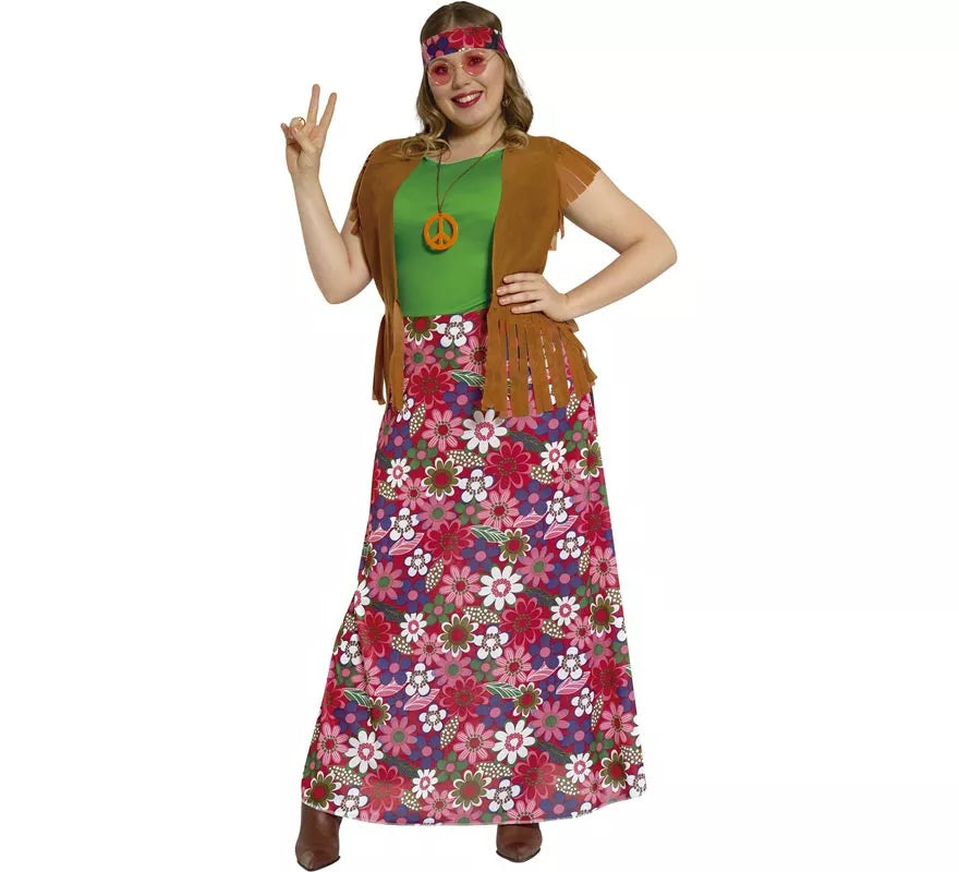 Translation missing: es.Disfraz de Happy Hippie para Mujer