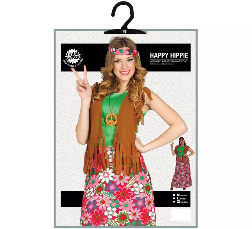 Translation missing: es.Disfraz de Happy Hippie para Mujer