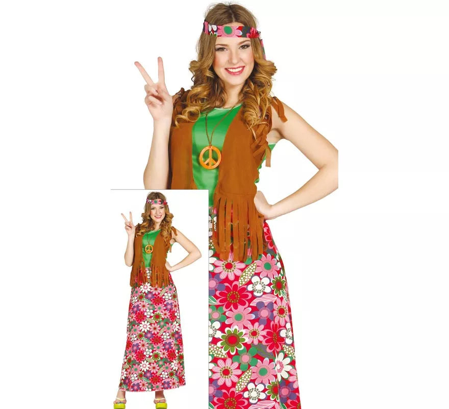 Translation missing: es.Disfraz de Happy Hippie para Mujer