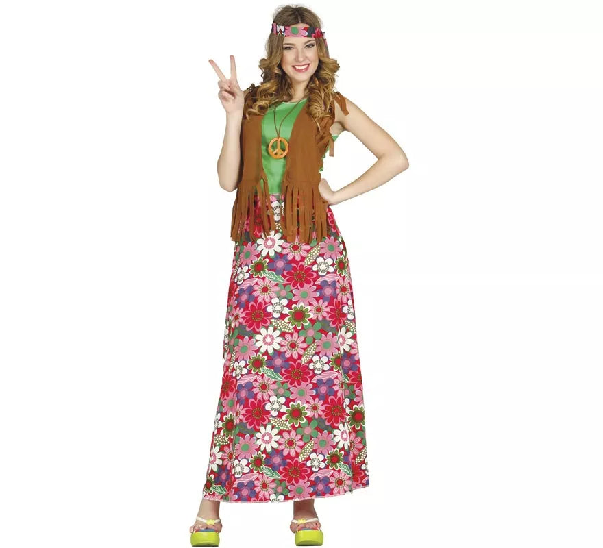 Translation missing: es.Disfraz de Happy Hippie para Mujer