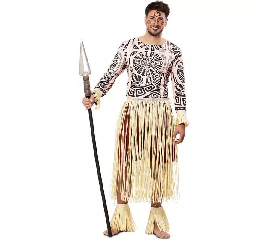 Translation missing: es.Disfraz de Hawaiano Tatuado para hombre