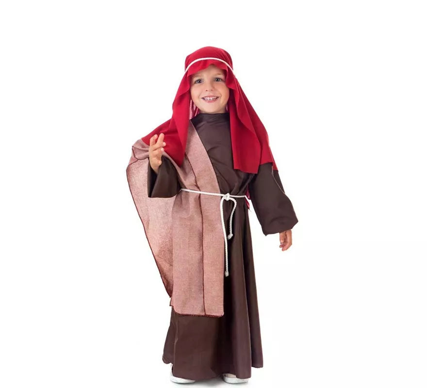 Translation missing: es.Disfraz de Hebreo manto burdeos para niños