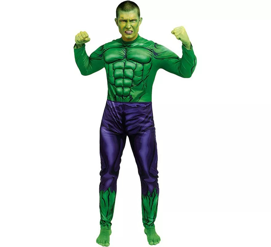 Translation missing: es.Disfraz de Héroe Gigante verde Musculoso para hombre