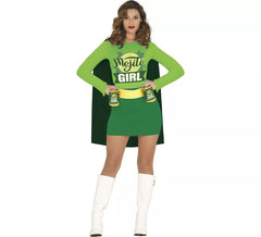 Disfraz de Heroína Mojito con capa para mujer