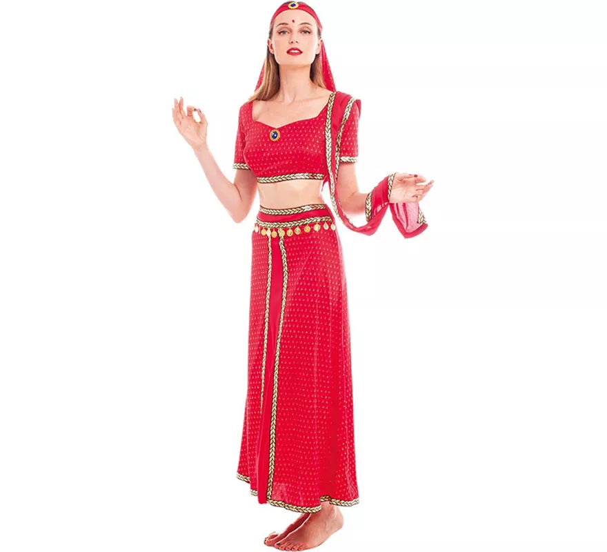 Translation missing: es.Disfraz de Hindú Bollywood Fucsia para mujer