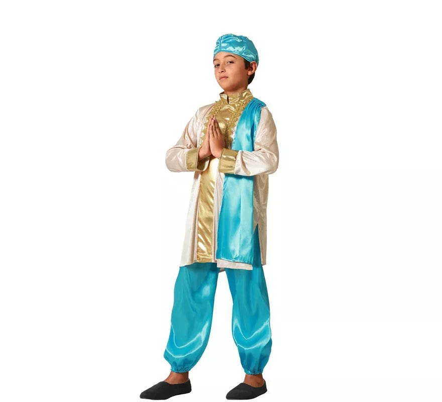 Translation missing: es.Disfraz de Hindú Exótico azul para niño