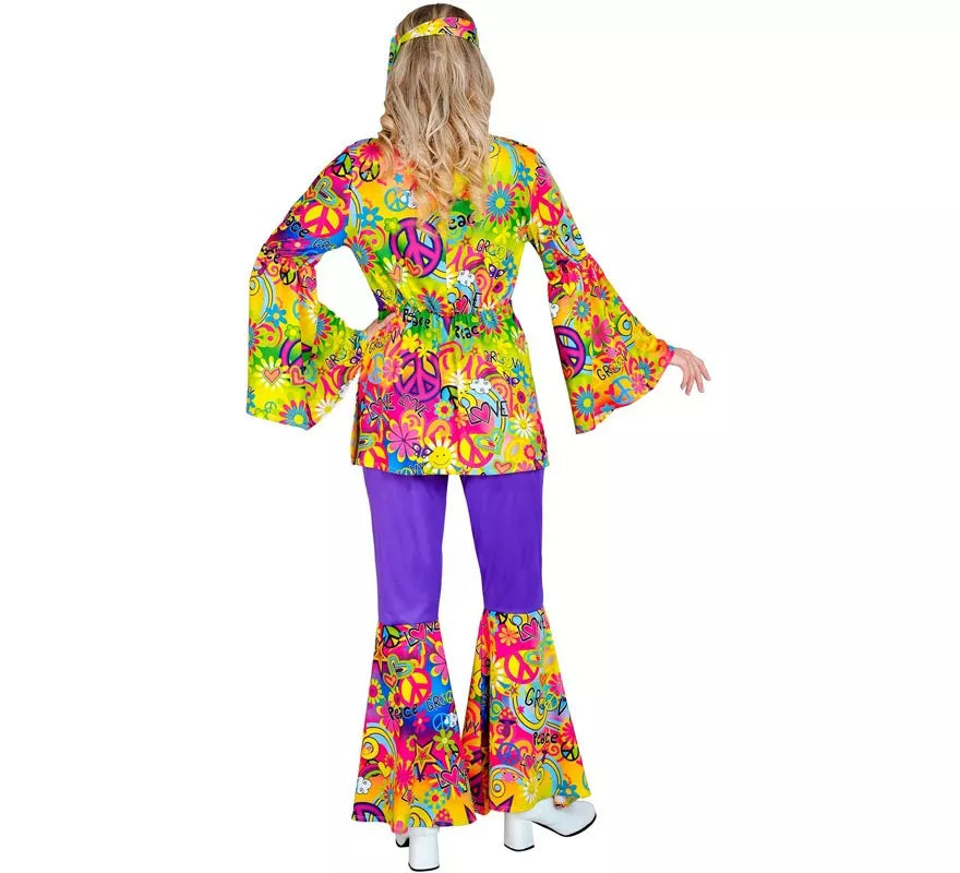 Translation missing: es.Disfraz de Hippie años 60 Fashion Paz y Amor para mujer