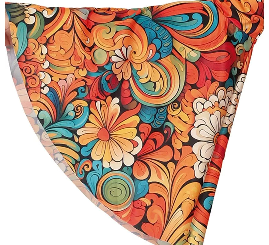 Translation missing: es.Disfraz de Hippie Años 70 floral para mujer