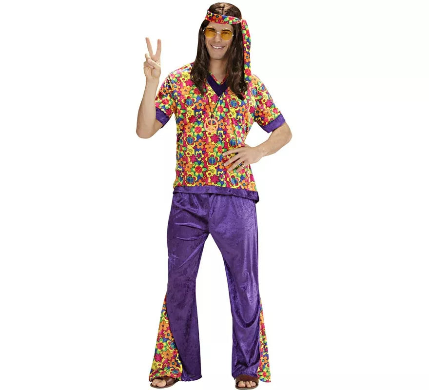 Translation missing: es.Disfraz de Hippie Campana de terciopelo para hombre
