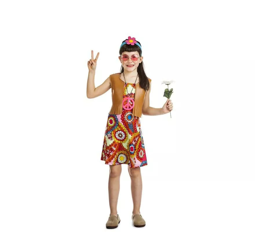Translation missing: es.Disfraz de Hippie Chaleco para niña