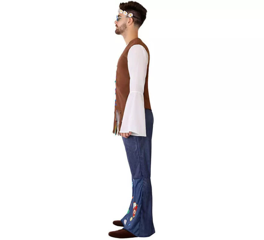 Translation missing: es.Disfraz de Hippie con Chaleco para hombre