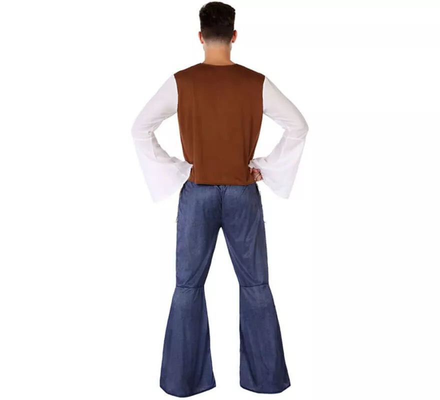Translation missing: es.Disfraz de Hippie con Chaleco para hombre