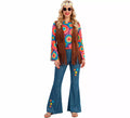 Disfraz de Hippie con Chaleco para mujer