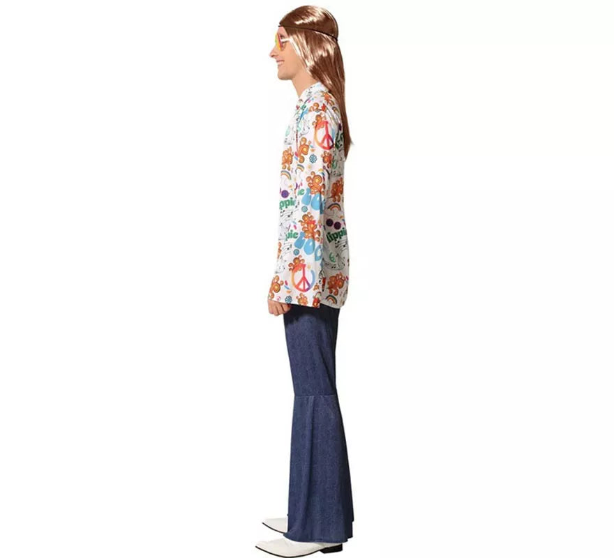 Translation missing: es.Disfraz de Hippie con Estampado para hombre