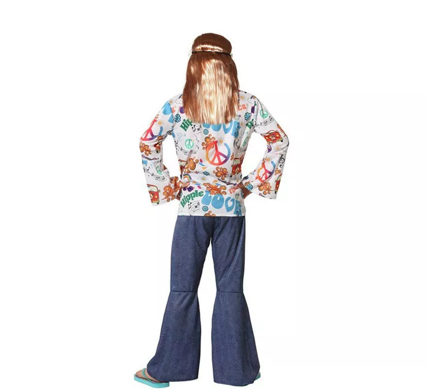 Translation missing: es.Disfraz de Hippie con Estampado para niño