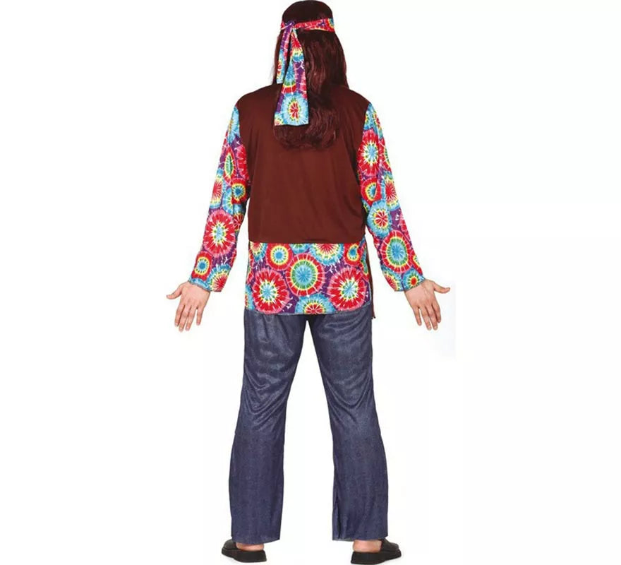 Translation missing: es.Disfraz de Hippie con Flores para hombre