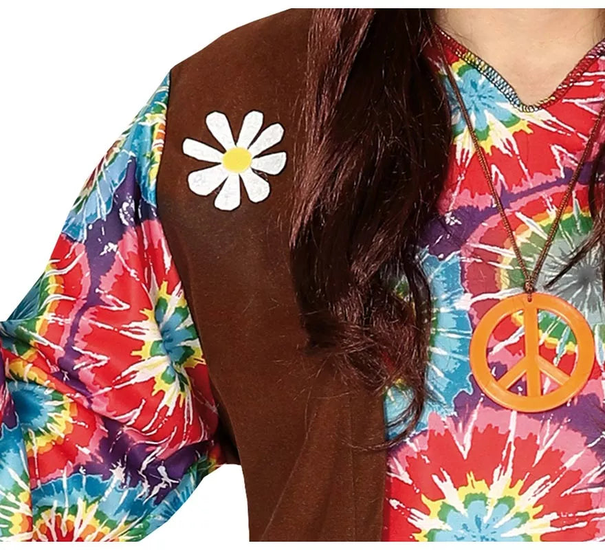 Translation missing: es.Disfraz de Hippie con Flores para hombre