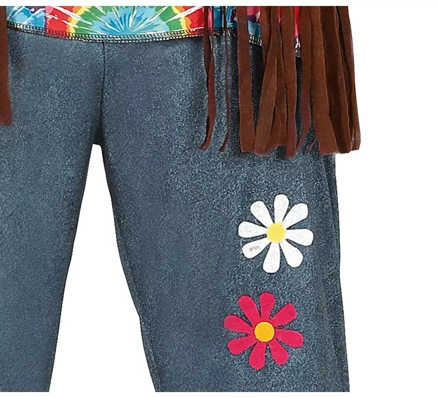 Translation missing: es.Disfraz de Hippie con Flores para hombre