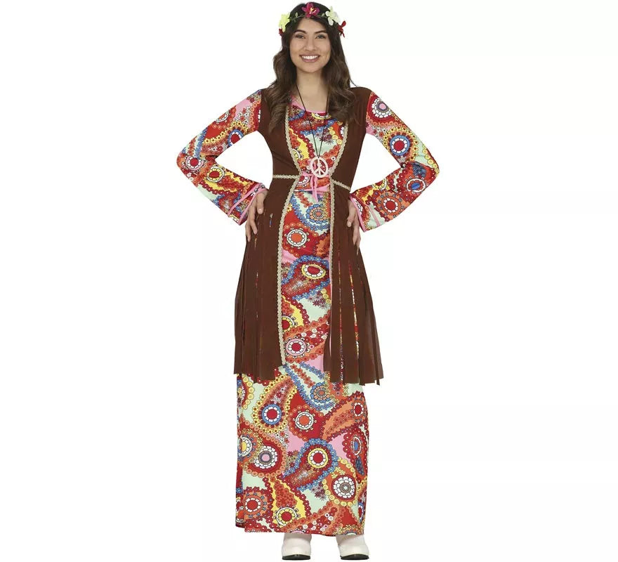 Translation missing: es.Disfraz de Hippie con Vestido Largo para Mujer