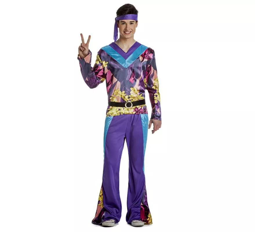 Translation missing: es.Disfraz de Hippie Disco para hombre