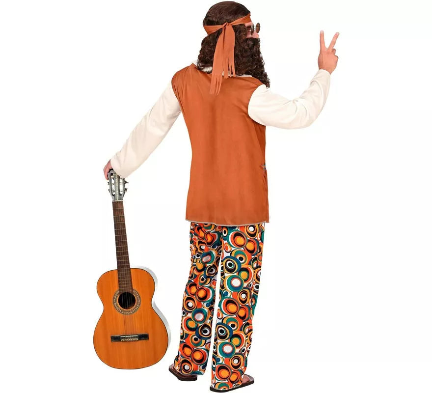 Translation missing: es.Disfraz de Hippie flecos largos para hombre