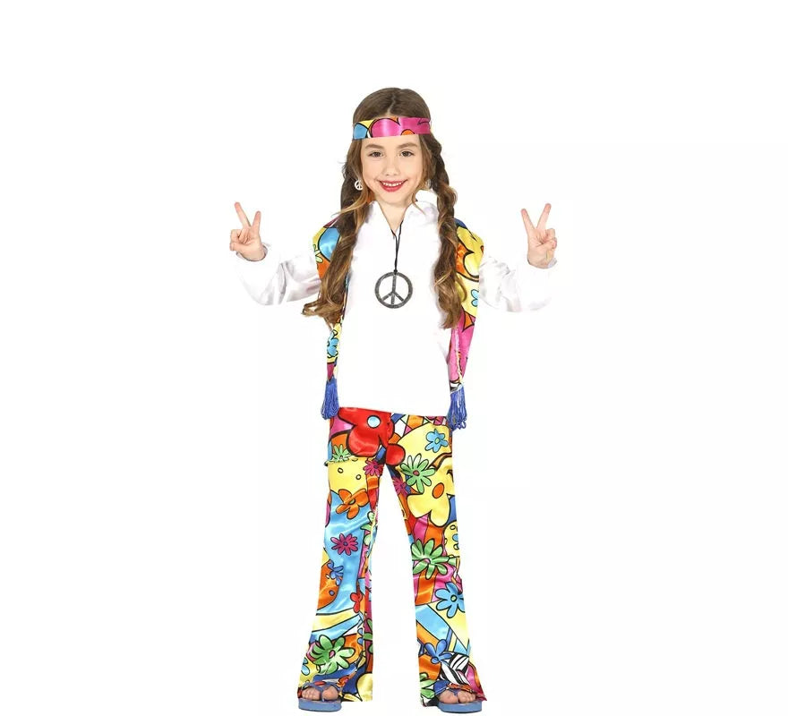 Translation missing: es.Disfraz de Hippie Florido para niños