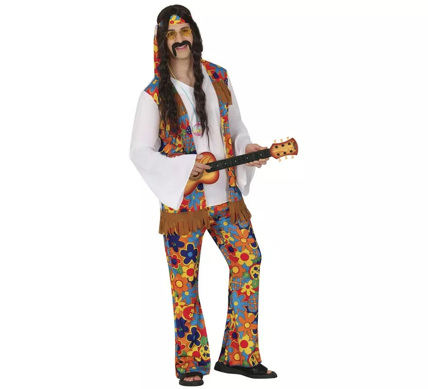 Translation missing: es.Disfraz de Hippie Flower para hombre