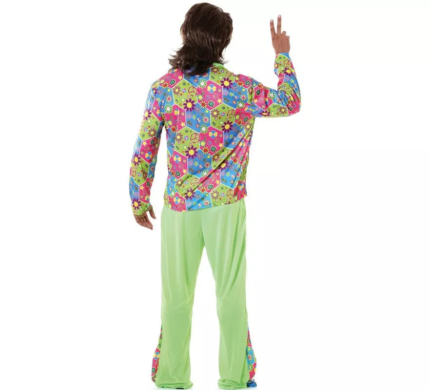 Translation missing: es.Disfraz de Hippie Flower Power para hombre
