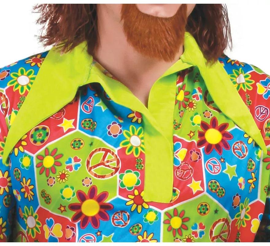 Translation missing: es.Disfraz de Hippie Flower Power para hombre