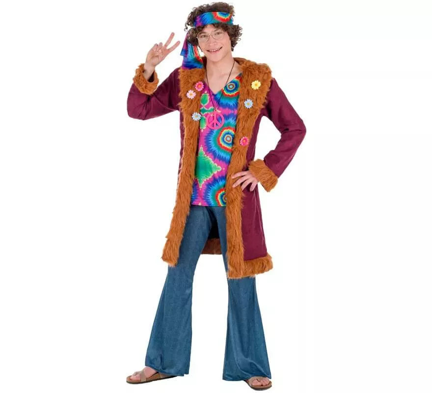 Translation missing: es.Disfraz de Hippie Granate para hombre