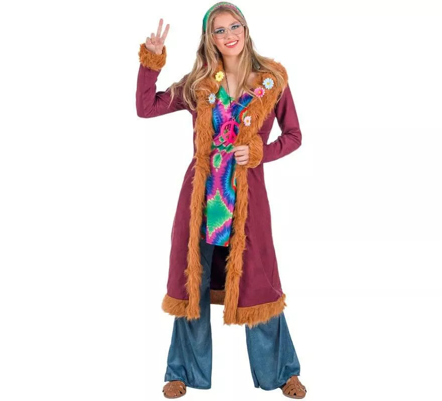 Translation missing: es.Disfraz de Hippie Granate para mujer
