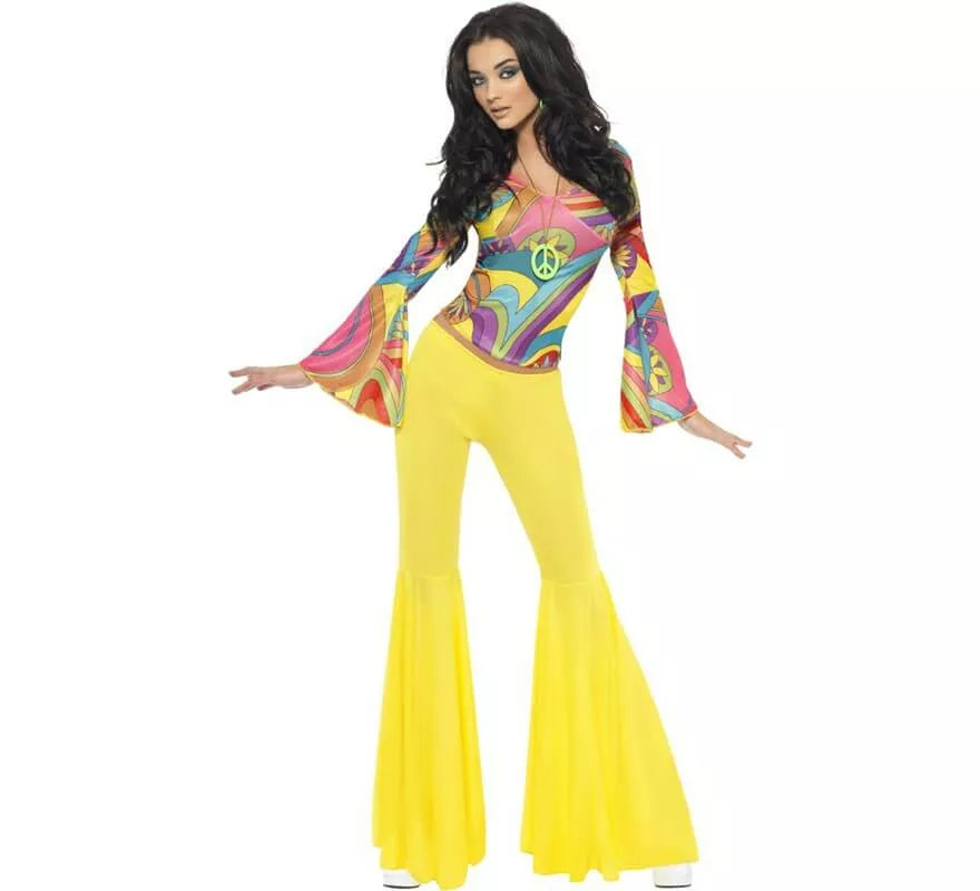 Translation missing: es.Disfraz de Hippie Guay de los 70 para mujer