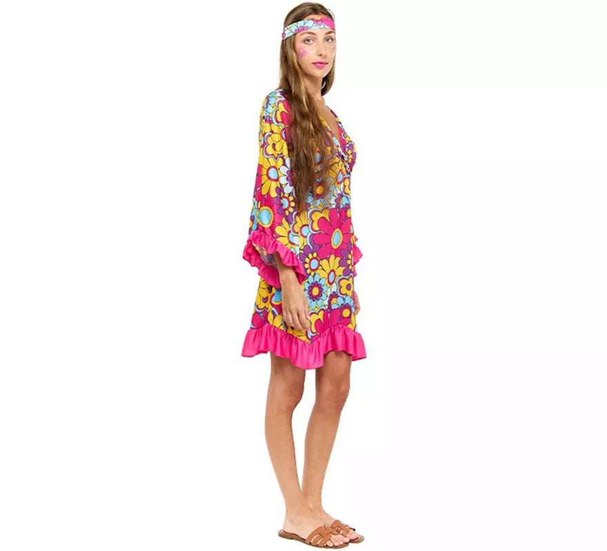Translation missing: es.Disfraz de Hippie Margaritas para mujer