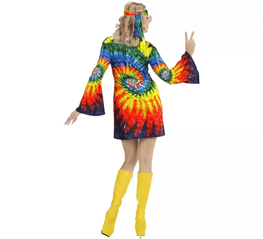 Translation missing: es.Disfraz de Hippie Ondas Psicodélicas para mujer