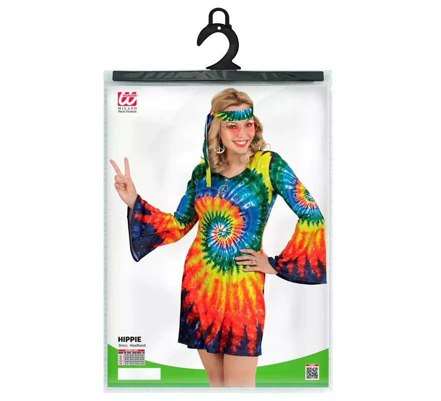 Translation missing: es.Disfraz de Hippie Ondas Psicodélicas para mujer