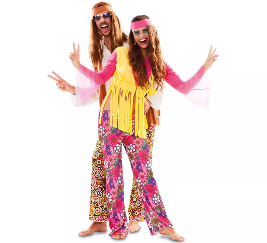 Translation missing: es.Disfraz de Hippie Psicodélico para hombre