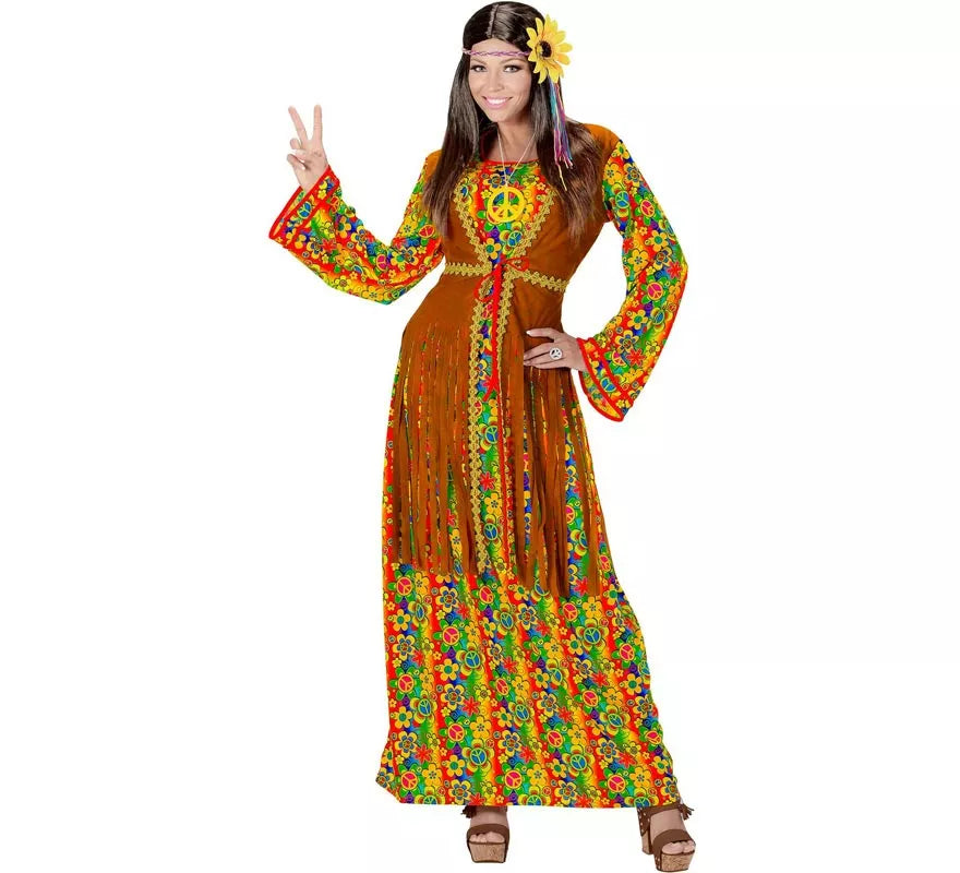 Translation missing: es.Disfraz de Hippie Símbolo de Paz para mujer