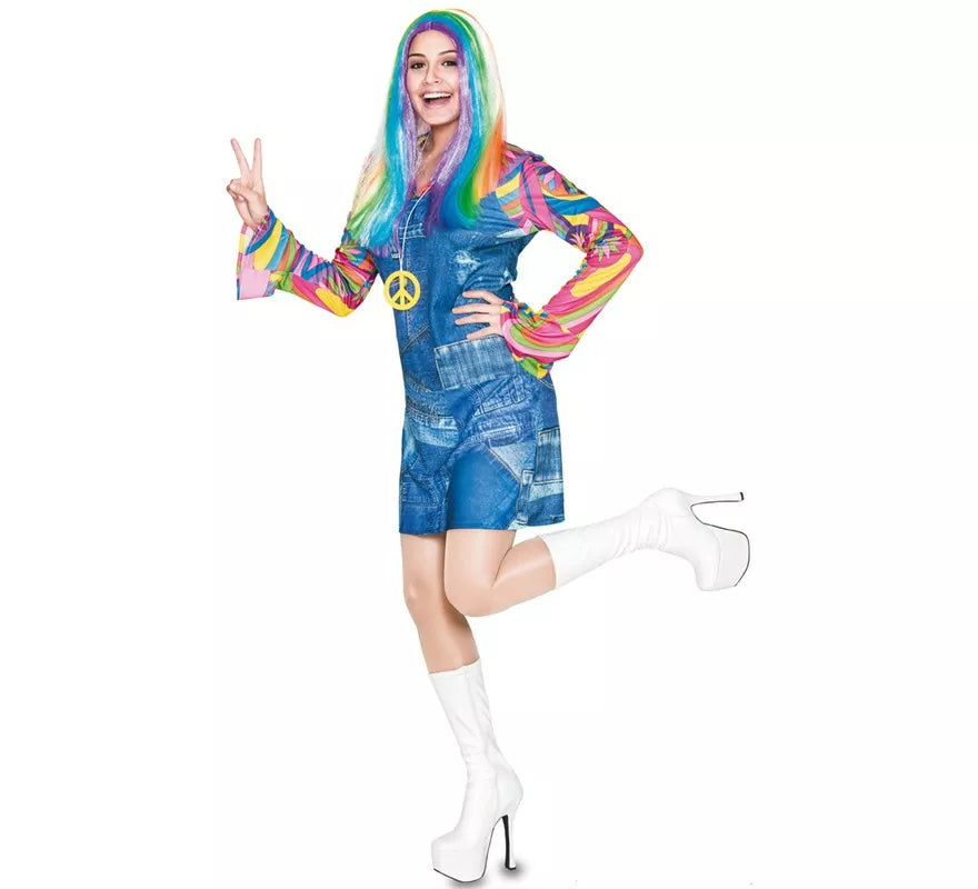 Translation missing: es.Disfraz de Hippie vaquera para mujer