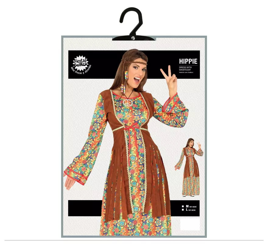 Translation missing: es.Disfraz de Hippie vestido largo para mujer